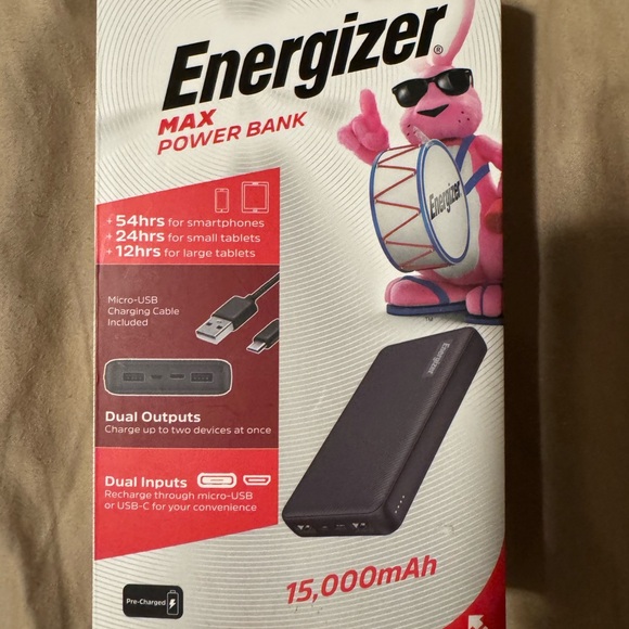 Energizer Max 15,000 mah Power Bank - Picture 1 of 4